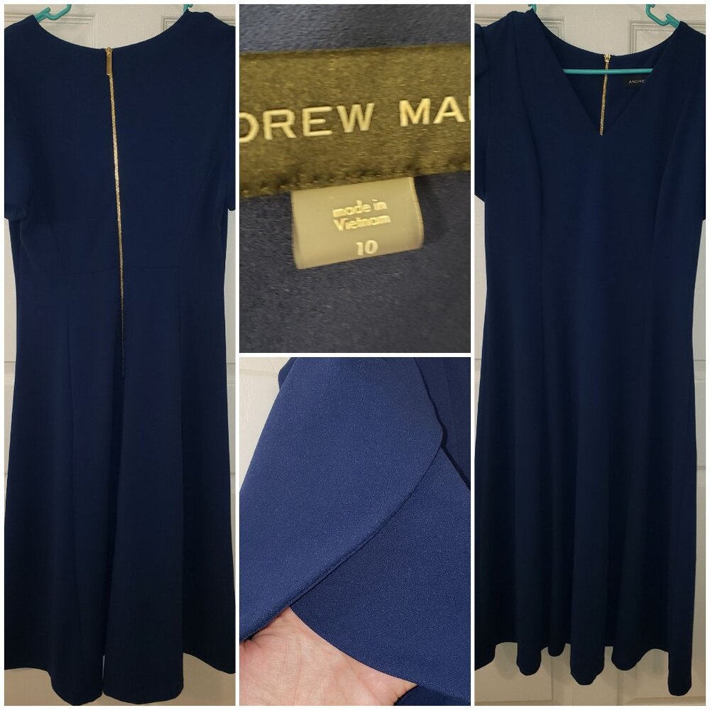 Dark Blue Andrew Marc dress size 10